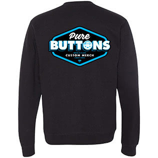 Classic Badge Crewneck Sweatshirt (Black) - Back