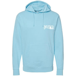 Classic Badge Hoodie (Aqua Blue) - Front