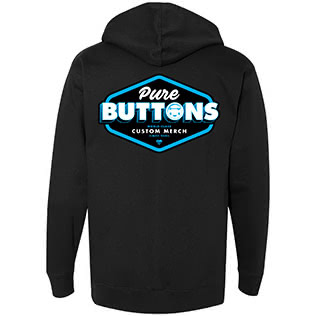 Classic Badge Hoodie (Black) - Back