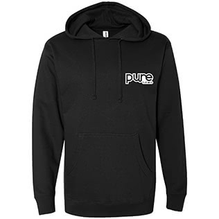 Classic Badge Hoodie (Black) - Front