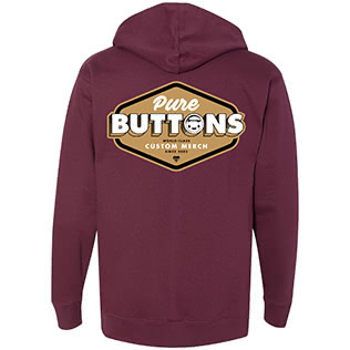 Classic Badge Hoodie (Maroon) - Back