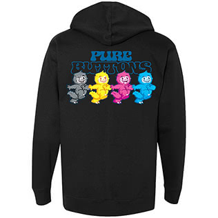 CMYK Beasties Hoodie (Black) - Back