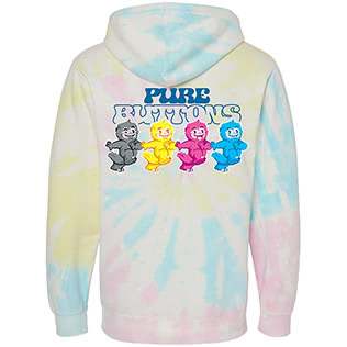 CMYK Beasties Hoodie (Tie Dye Sunset Swirl) - Back