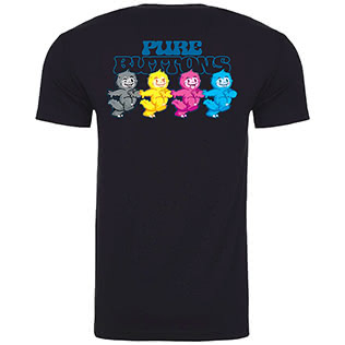 CMYK Beasties T-Shirt (Black) - Back