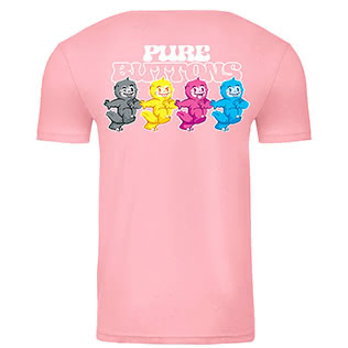 CMYK Beasties T-Shirt (Heather Light Pink) - Back