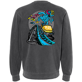 Coaster Beastie Crewneck Sweatshirt (Pigment Gray) - Back