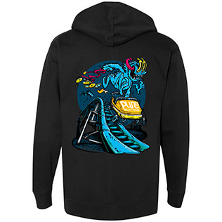 Coaster Beastie Hoodie (Black) - Back