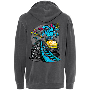 Coaster Beastie Hoodie (Pigment Gray) - Back