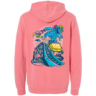 Coaster Beastie Hoodie (Pigment Pink) - Back