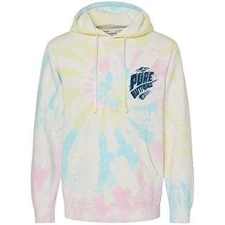 Out of this World Beastie Hoodie (Tie Dye Sunset Swirl) - Front