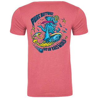 Out of this World Beastie T-Shirt (Heather Mauve) - Back