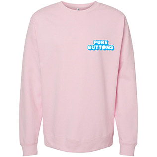 Pinball Beastie Crewneck Sweatshirt (Light Pink) - Front