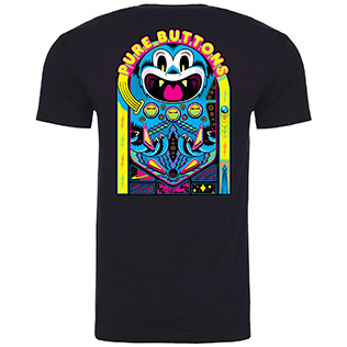 Pinball Beastie T-Shirt (Black) - Back