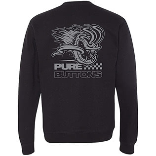 Racing Beastie Crewneck Sweatshirt (Black) - Back