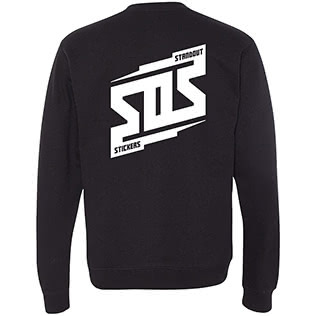 SOS Bolt Crewneck Sweatshirt (Black) - Back