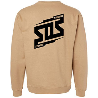 SOS Bolt Crewneck Sweatshirt (Sandstone) - Back