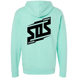 SOS Bolt Hoodie (Mint) - Back