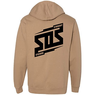 SOS Bolt Hoodie (Sandstone) - Back