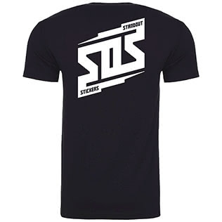 SOS Bolt T-Shirt (Black) - Back