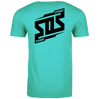 SOS Bolt T-Shirt (Tahiti Blue) - Back