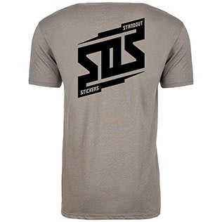 SOS Bolt T-Shirt (Warm Gray) - Back