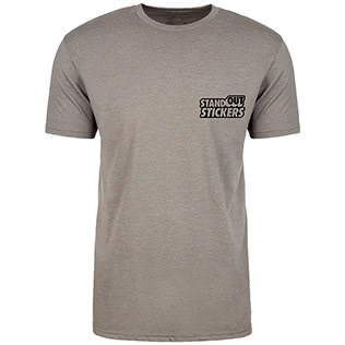 SOS Bolt T-Shirt (Warm Gray) - Front