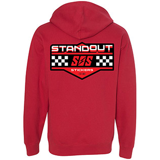 SOS Racing Hoodie (Red) - Back