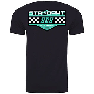 SOS Racing T-Shirt (Black) - Back