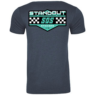 SOS Racing T-Shirt (Midnight Navy) - Back