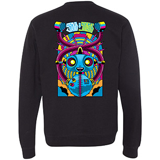 SOS Robot Crewneck Sweatshirt (Black) - Back