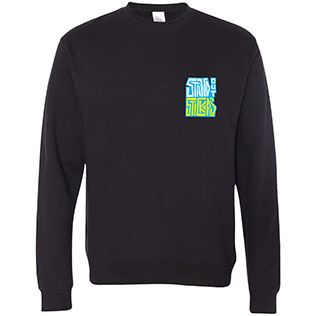 SOS Robot Crewneck Sweatshirt (Black) - Front