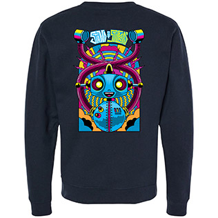 SOS Robot Crewneck Sweatshirt (Classic Navy) - Back