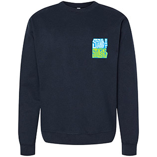 SOS Robot Crewneck Sweatshirt (Classic Navy) - Front