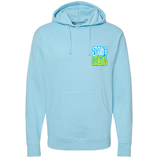 SOS Robot Hoodie (Blue Aqua) - Front