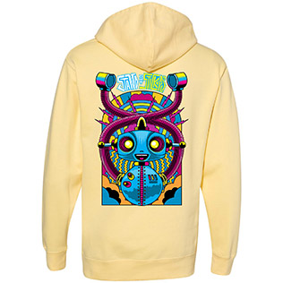 SOS Robot Hoodie (Light Yellow) - Back