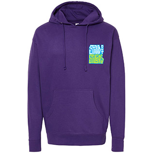 SOS Robot Hoodie (Purple) - Front