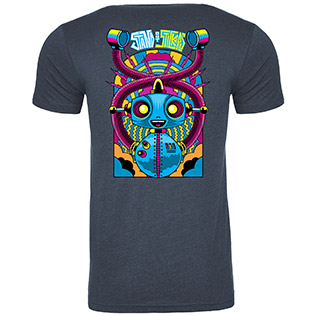 SOS Robot T-Shirt (Midnight Navy) - Back