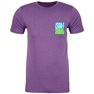 SOS Robot T-Shirt (Purple Rush) - Front