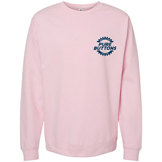 Wheelie Beastie Crewneck Sweatshirt (Light Pink) - Front