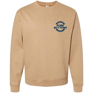 Wheelie Beastie Crewneck Sweatshirt (Sandstone) - Front