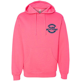 Wheelie Beastie Hoodie (Neon Pink) - Front