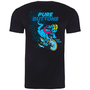 Wheelie Beastie T-Shirt (Black) - Back