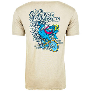 Wheelie Beastie T-Shirt (Sand) - Back