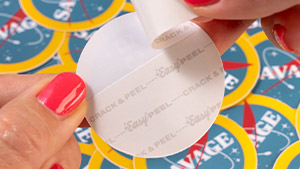 Crack and Peel Stickers
