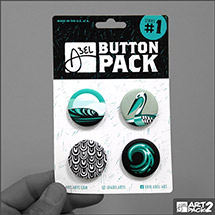 Customer Photo of 1.25" Round x 4 Button Packs by Abel Arts from Oregon
