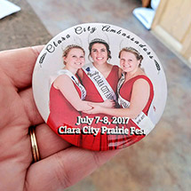 Customer Photo of 3" Round Custom Buttons by Clara City Ambassadors from Minnesota