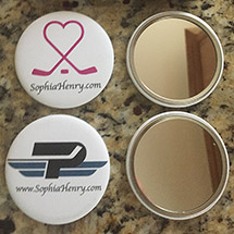 Customer Photo of 3" Round Custom Pocket Mirrors by Sophia Henry from Charlotte, NC