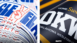 Custom Sticker Finishes