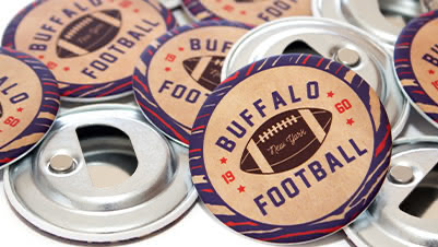 Buffalo Football Custom Bottle Openers