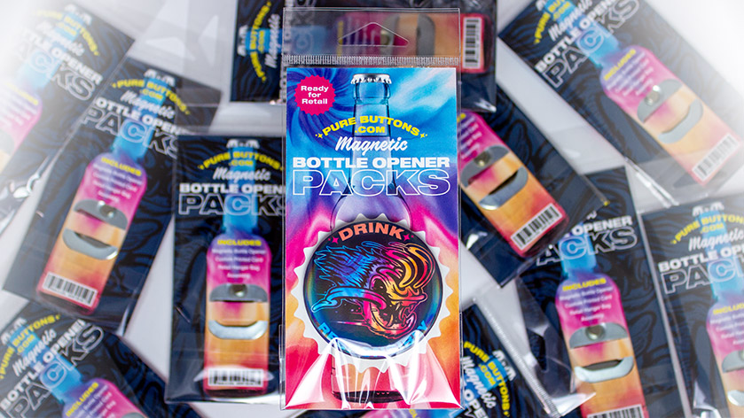 Custom Bottle Opener Packs - Retail Packaging